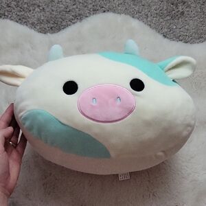 12" Belana the Cow Squishmallow Stackable Light Blue Plush